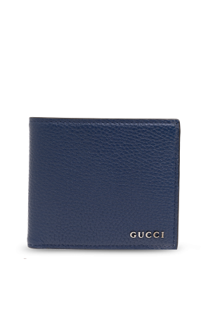 Navy blue Leather card holder Gucci - Vitkac Italy